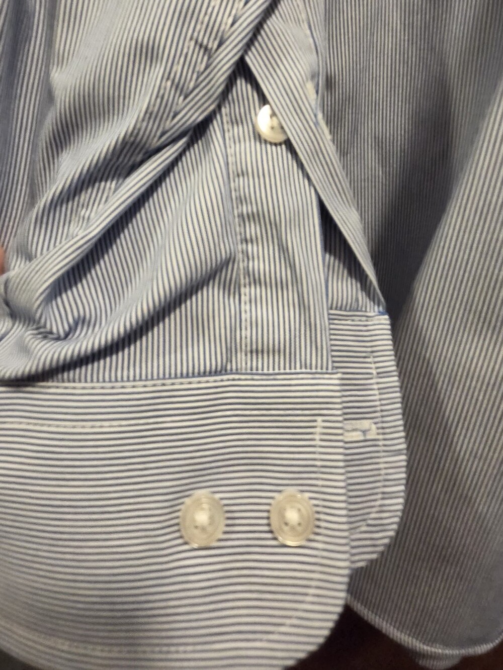 Club Room Mens Stripped Dress Shirt Sz18.5"×34/35 NWOT - Picture 4 of 5